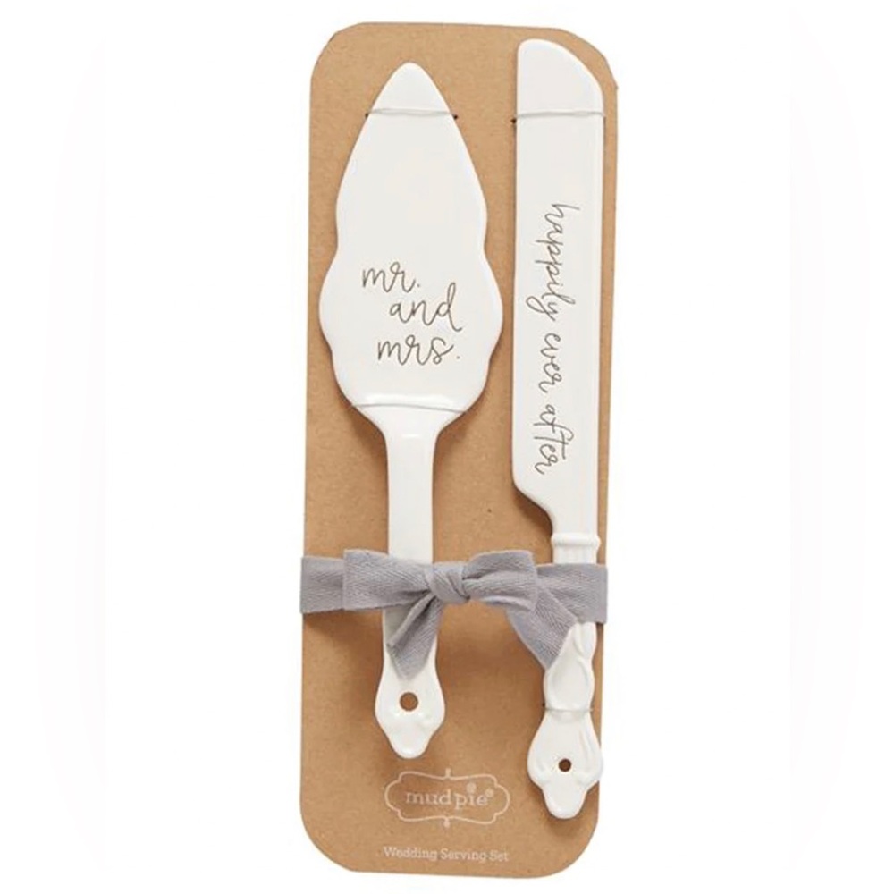Mudpie Ceramic Wedding Cake Serving Set